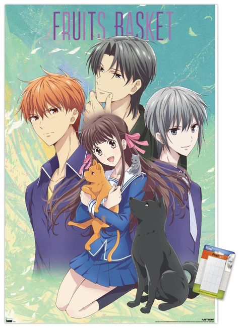 Art Work Wall, Fruits Basket Manga, Tohru Honda, Basket Anime, Shojo Anime, Fruits Basket Anime, Wall Poster Prints, Anime Poster, Anime Lindo