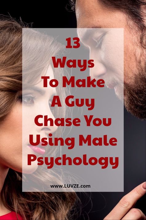 Learn how to make a guy chase you using male psychology. Here are expert tricks and advice on how to lure him in and get him chase you. Male Psychology, How To Be Seductive, Get The Guy, Make Him Chase You, Make Him Miss You, A Guy Like You, What Men Want, Relationship Psychology, Best Relationship Advice