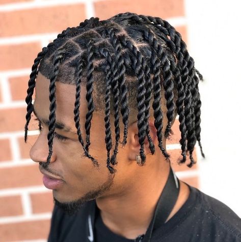 Single Braids Hairstyles, Twist Hair Men, Two Strand Twist Hairstyles, Cornrow Braids Men, Mens Twists Hairstyles, Braids With Fade, Hair Twists Black, Braid Styles For Men, Boy Braids Hairstyles