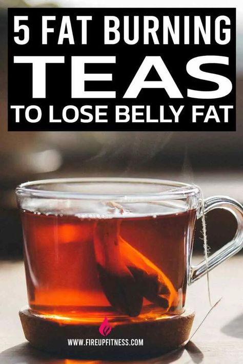 5 Fat Burning Teas to Lose Belly Fat 1200 Calorie Diet Meal Plans, Burn Belly Fat Drinks, Fat Burning Tea, Best Fat Burning Foods, Burn Stomach Fat, Fat Burning Smoothies, Belly Fat Drinks, Belly Fat Burner Drink, Belly Fat Burner