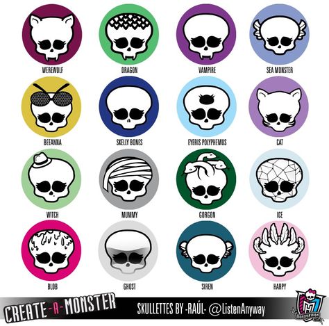 From Monster High Monster High Shifting Script, Monster High Inspired Tattoos, Monster High New Characters, Monster High Monsters, Monster High Characters Drawings, Monster High Doodles, Monster High Stickers Printable, How To Draw Monster High, Monster High Symbol