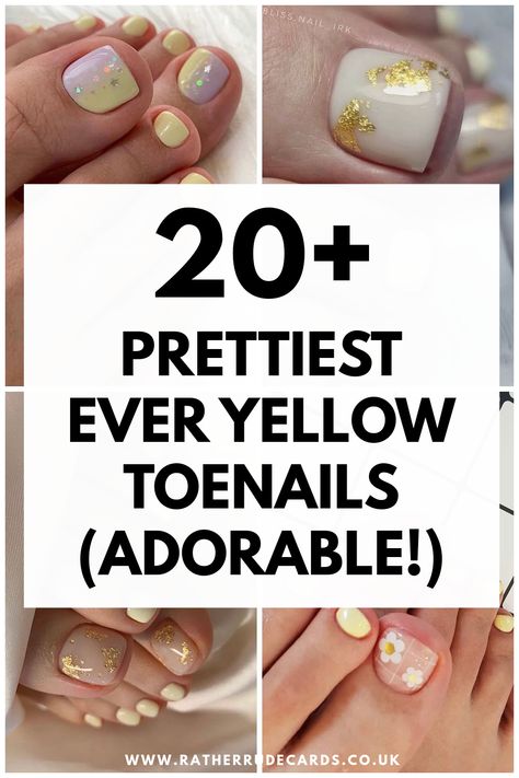 Best yellow toe nails designs ideas Yellow Toenails Design, Yellow Pedicure Toenails Art Designs, Yellow Pedicure Toenails, Yellow Pedicure Ideas, Yellow Toe Nail Designs, Sunflower Toe Nails, Yellow Pedicure, Flower Pedicure Designs, Yellow Toenails