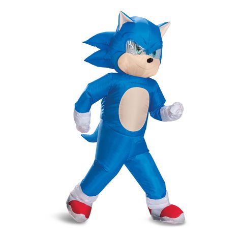 PRICES MAY VARY. OFFICIAL SONIC COSTUME - Comes with one officially licensed Sonic costume - Dive into super-speed adventures with this Sonic costume, designed for ultimate fan enjoyment and inspired by the latest Sonic movie SONIC MOVIE COSTUME - Bring the excitement of the big screen to Halloween with this detailed Sonic movie costume, a hit at any costume party or play date SONIC INFLATABLE COSTUME - This Sonic inflatable costume lets your child embody their favorite speedy hero, complete wit Sonic Move, Red Sonic, Sonic Shoes, Sonic Costume, Sonic The Hedgehog Movie, Video Game Costumes, Sonic Movie, Cartoon Video Games, Hedgehog Movie