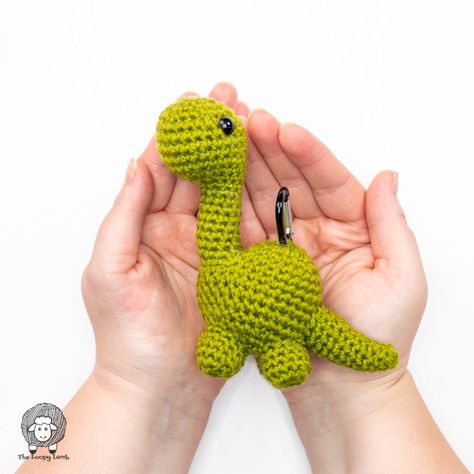 Amigurumi Brontosaurus Free Crochet Dinosaur Pattern - The Loopy Lamb Mini Dinosaur Amigurumi Free Pattern, Crochet Dinosaur Pattern Free Brontosaurus, Mini Brontosaurus Crochet, Amigurumi Brontosaurus Free Pattern, Crochet Dinosaur Mobile, Crochet Brachiosaurus Pattern Free, Crochet Amigurumi Dinosaur Free Pattern, Crochet Dino Tutorial, Amigurumi No Sew Dinosaur Free Pattern