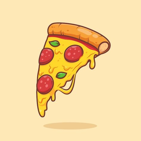 Dripping Pizza Slice Drawing, Melting Cheese Illustration, Animated Food Drawings, Pizza Illustration Drawings, Pizza Slice Illustration, Pizza Illustration Design, Pizza Slice Tattoo, Pizza Animation, Pizza Drawings