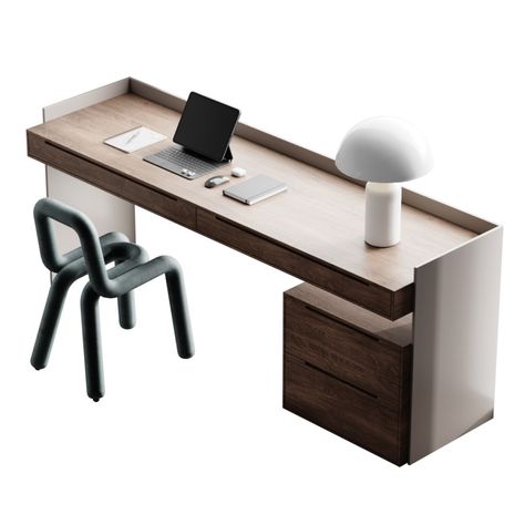 Minimal Office Design, Small Desk Organization, Modern Office Table, Desk Modern Design, Office Desk Designs, Study Table Designs, Office Table Design, Study Room Design, Office Interior Design Modern