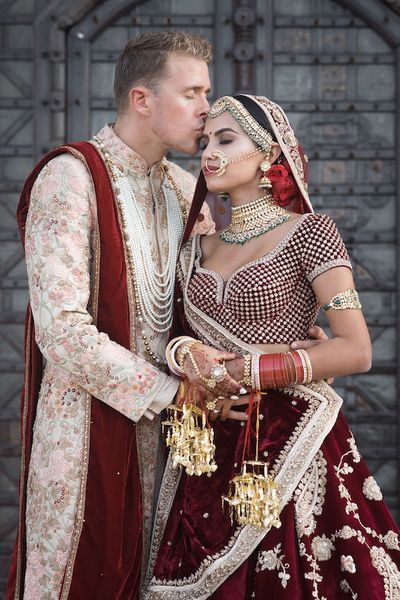 Photo of Maroon sabya bridal lehenga Wedding Pictures Indian, Diipa Khosla, Wedding Lehngas, Mf Hussain, Maroon Bridal Lehenga, Indian Wedding Pictures, Orang India, Pengantin India, Sabyasachi Lehenga