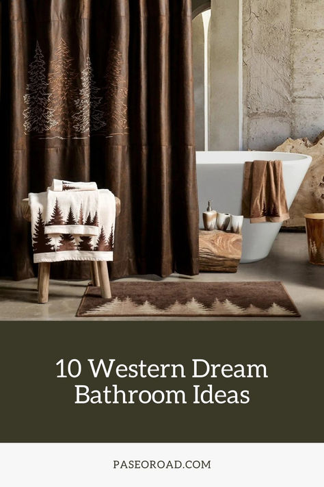 Rustic Dream Bathroom Decor Dream Bathroom Ideas, Western Bathroom, Rustic Bath, Elegant Bath, Dream Bathrooms, Bath Room, Bath Sets, Dream Bathroom, Best Western