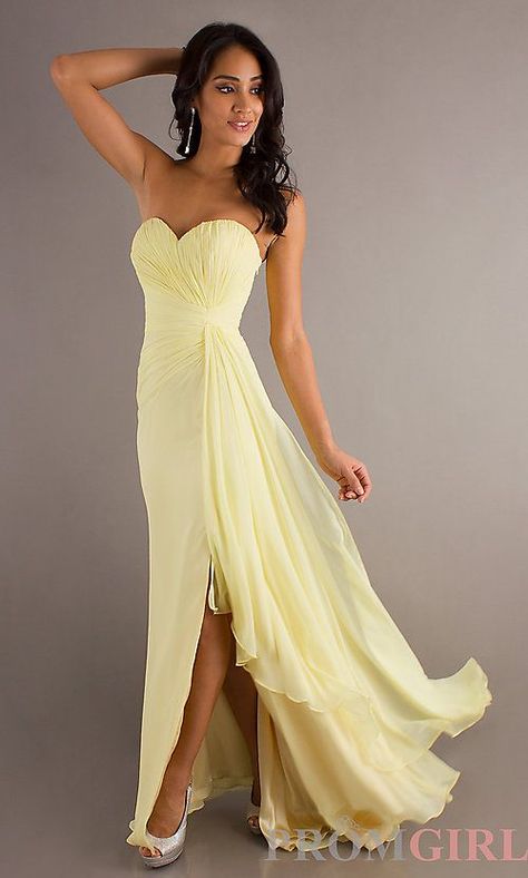 Light Yellow Prom Dress, Pale Yellow Bridesmaid Dresses, Yellow Formal Dress, Pale Yellow Dresses, Neon Prom Dresses, Yellow Wedding Dress, Yellow Evening Dresses, Yellow Prom, Cocktail Dress Yellow