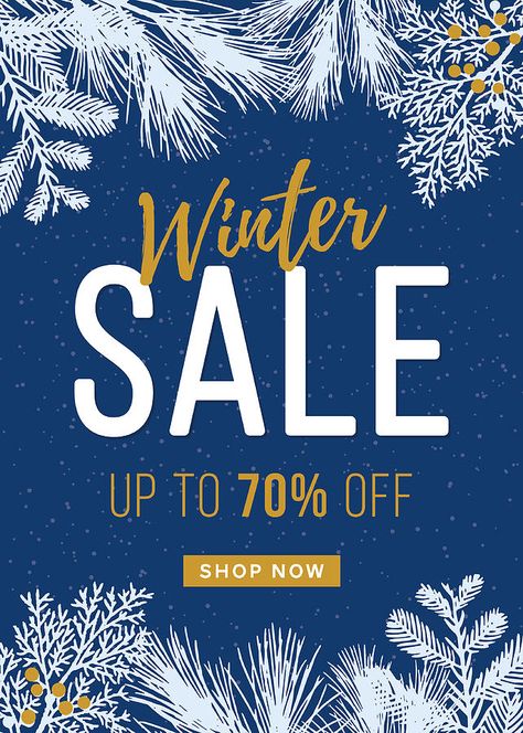 Winter Sale Design, Tv Ideas, Email Inspiration, Food Graphic Design, Coupon Design, Banner Advertising, Newsletter Design, Sale Flyer, Winter Design