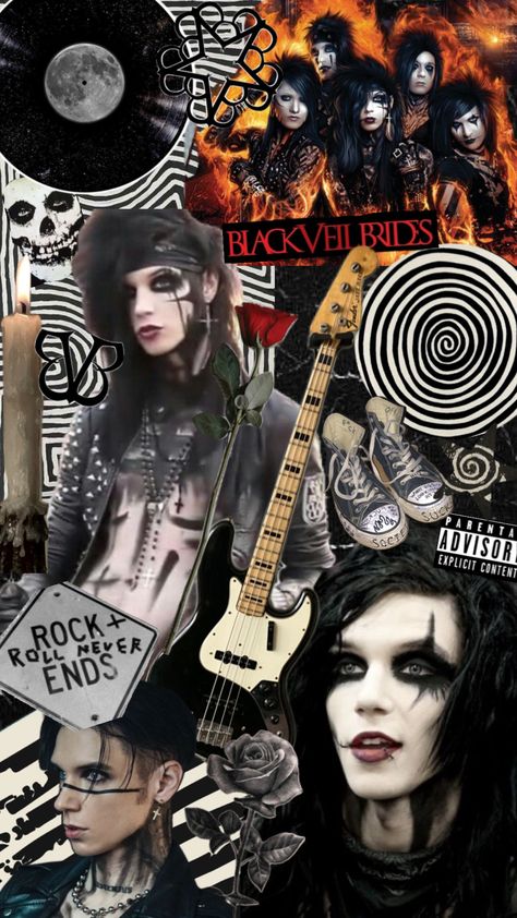 Black veil brides wallpaper🖤 #blackveilbrides #andybiersack #gothic #metal #punk #rocknroll #wallpaper #fyp #shufflesfyp We Are The Fallen, Emo Aesthetic, Gothic Wallpaper, Fangirl Problems, Andy Black, Johnnie Guilbert, Gothic Metal, Andy Biersack, Scene Emo