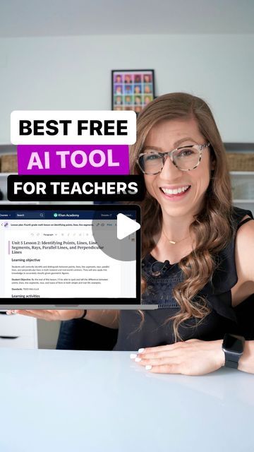 Michelle Emerson on Instagram: "THE BEST FREE AI TOOL FOR TEACHERS! 🎉👾💻 #ad  Khanmigo by @khanacademy is like your AI-powered teaching assistant with over 20 activities all in one place!  SOME OF MY FAVORITE KHANMIGO TOOLS: ✏️ Lesson Plan 📋 Rubric Generator 📰 Class Newsletter 💬 Discussion Prompts 📖 Chunk Text 🪝 Lesson Hook  You can use Khanmigo to streamline your summer planning and save hours prepping to be more present with your students 🍎  ⬇️ Educators in the U.S. can now sign up for FREE ⬇️ 🔗 bit.ly/khanmigoai  I’ve tried a LOT of AI tools for teachers and this is by far my favorite! 😍 The tools are easy to use, even if you’re not super tech-savvy, and the activities are specifically designed to streamline some of your most time-consuming tasks ⏰  Have you tried Khanmigo yet Technology Lesson Plans, Class Newsletter, Teacher List, Summer Planning, Educational Technology Tools, Websites For Students, Be More Present, Discussion Prompts, Tech Ideas