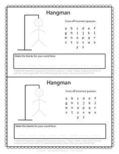 Hangman Printable, Hangman Game, Customer Service Week, Great American Road Trip, American Road Trip, Templates Printable Free, Printables Kids, Social Skills, Of Course