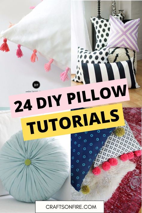 DIY, DIY PILLOWS, PILLOW TUTORIAL Throw Pillow Tutorial, How To Sew Throw Pillows, Making Throw Pillow Covers, Throw Pillow Sewing Pattern, Diy Sofa Pillows, Pillow Sewing Ideas, Creative Pillows Diy, Diy Pillows Decorative, Diy Decorative Pillows