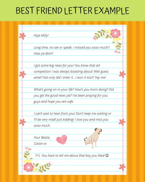 How to Write a Letter to Your Best Friend (8 steps)✍️ | Imagine Forest Letter Writing To Friend, How To Write Letters To Friends, Write A Letter To A Friend, Personal Letter To Friend, Friend Letters Writing Ideas, How To Write A Letter To A Friend, A Letter To Friend, How To Write A Letter, Best Friend Boyfriend Quotes