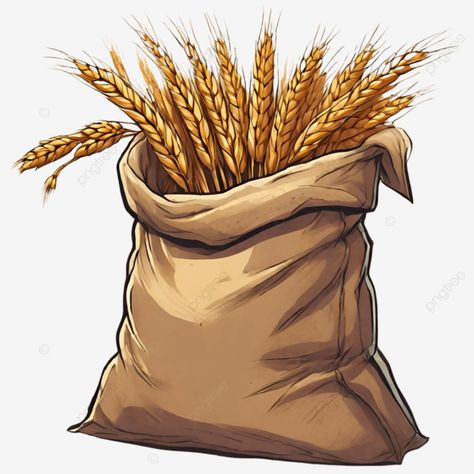 sack of wheat sack of wheat wheat sack cartoon wheat sack png Wheat Drawing, Wheat Art, Seed Illustration, Wheat Bundle, Plant Cartoon, Wheat Design, Fruit Coloring Pages, Farm Paintings, Cake Logo Design