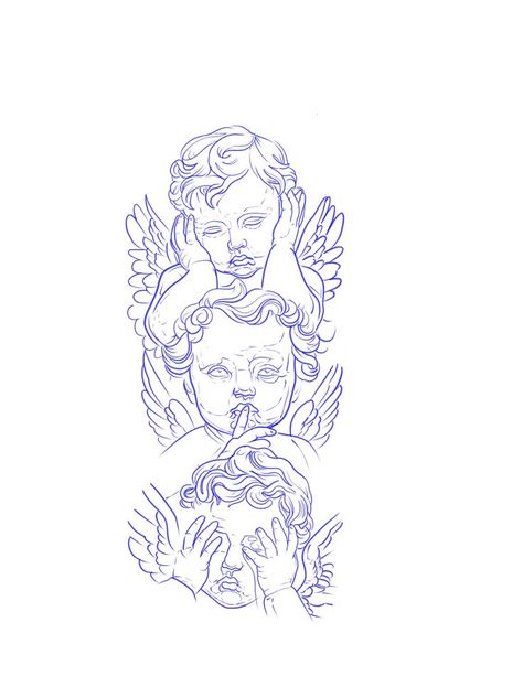 Angel On Shoulder Tattoo, Mens Angel Tattoo, Angle Tattoo Design, Tattoo Ideas For Men Shoulder, Full Hand Tattoos, Cherubs Tattoo, Birthday Tattoos, Chest Tattoo Stencils, Fantasy Tattoo