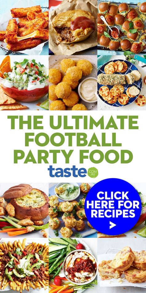 We’re busting out all our favourite football food ideas: from sausage rolls to quiches, cob loaves to scones. Enjoy the game! Football Food Ideas, Football Snacks, Football Party Food, Appetizers Easy Finger Food, Australian Food, Party Finger Foods, Sausage Rolls, Football Food, Food Tasting