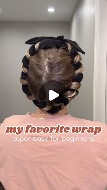 Amanda Carter | heatless curls + hair growth on Instagram: "Welcome to the heatless hair side of social media 🤟🏼 Give me a follow if you’d like to learn more about wrapping your hair and growing your healthiest hair! This is my favorite style of wrap and the one I use most often because it’s 1) easy, 2) quick, and 3) the curls are amazing. If you’re new to heatless curls, this is the wrapping technique you’ll want to start with. I recommend a velvet tie, like the one I’m using, over a satin rod because the velvet helps keep your hair in place better, your tie won’t migrate backwards as you sleep, and it’s more comfortable to sleep in. ➡️ FOLLOW ME then comment LINK for my velvet hair tie, brush, & stylers! You’ll receive a blank message if you’re not following, so for real give me a How To Do Heartless Curls With The Rods, Easy Diy Heatless Curls, Curly Hair With No Heat, Heatless Curls Robe Belt, Heatless Curls Overnight Silk Scarf, No Heat Curls Overnight Robe Tie, Heatless Curls Overnight With Bandana, Curls While You Sleep, Heatless Curls Kitsch