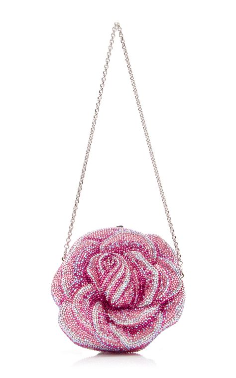 Rose Clutch, Judith Leiber Bags, Beads Bag, Fashion Designer Clothes, Judith Leiber Couture, Pink Things, Girly Bags, Wedding Clutch, Fancy Bags