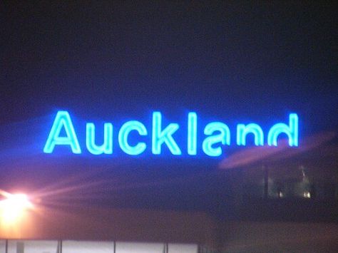 Auckland International Airport, illuminated Auckland sign as seen from aircraft. No mistaking where you have just landed. 2008 Image via Flickr Auckland Airport Aesthetic, Auckland Airport, Signage Ideas, Airport Aesthetic, Classic Image, Tonga, International Airport, Auckland, Airlines