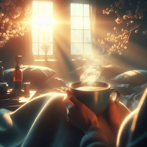 Idyllic Morning coffee Looking Out Window Aesthetic, Comfort Corner, Sunrise Coffee, Tea Places, Steaming Cup, Coffee Photography, Peaceful Places, Drinking Coffee, Coffee Branding