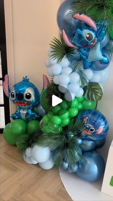 Middlesbrough on Instagram: "🌴 Tru turns two 🌴 #stitch #stitchparty #stitchpartydecor #stitchpartyideas #stitchpartytheme #sailboard #sailboardsetup #backdrop #backdropdecoration #backdropandballoons #balloongarland #balloongarlands #balloon #balloonstyling #balloonstylist #balloondecor #topblowers" Stitch Backdrop Ideas, Stitch Party Decorations Ideas, Stitch Balloon Decoration, Lilo And Stitch Balloon Arch, Lilo And Stitch Backdrop, Stitch Balloon Arch, Stitch Balloon Garland, Stitch Decorations Party, Stitch Birthday Ideas