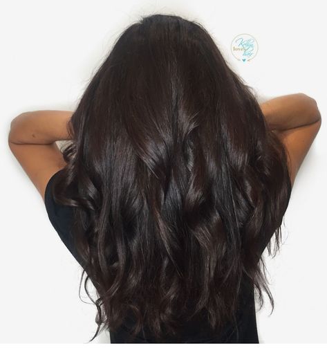 Level 2 Dark Brown With Red Undertones Hair, Dark Brown Red Undertones, Dark Chocolate Brown Hair Color, Dark Hair Ideas, Pelo Chocolate, Dark Chocolate Brown Hair, Hair Levels, Chocolate Brown Hair Color, Chocolate Hair