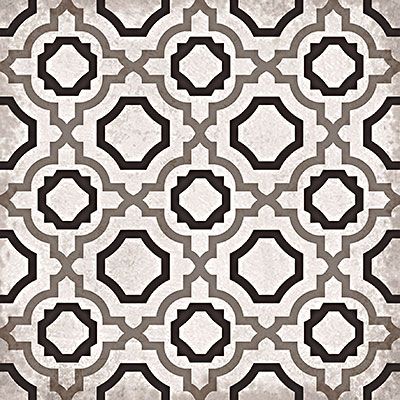 *Deco Retro #2 piece. Can be sold separately. Moroccan Tile Floor, Geometric Shelf, Wood Lighting, Victorian Tile, Moroccan Tiles Pattern, Geometric Shelves, Patterned Tiles, Retro 2, Tile Showroom