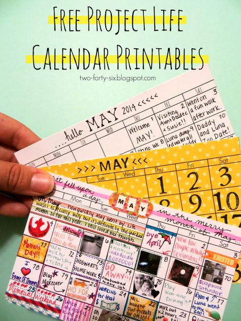 Like this idea - but I probably wouldn't fill in every day. // two-forty-six: Project Life Calendar Printables | [ One Velvet Morning ] Project Life Freebies, Life Calendar, Life Printables, Hadiah Diy, Project Life Printables, Calendar Cards, Project Life Scrapbook, Project Life Cards, Pocket Scrapbooking