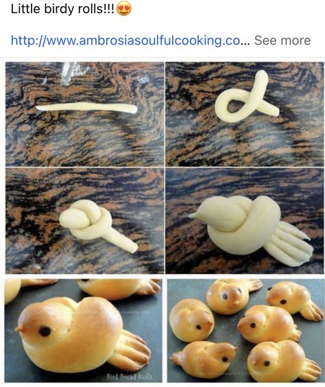 Bird Bread, Resep Smoothie, Easy Food Art, Läcker Mat, حلويات صحية, Sweet Snacks Recipes, Deilig Mat, Food Recepie, Whole Wheat Flour