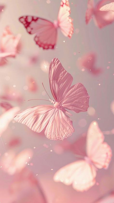 Butterfly outdoors blossom flower. | free image by rawpixel.com / Wan Pink Background With Butterflies, Roses Widget, Image Rose Aesthetic, Board Covers Pink, Pink Wallpaper Butterfly, Phone Wallpaper Butterfly, Cute Butterfly Wallpaper, Pink Butterfly Aesthetic, Iphone Wallpaper Butterfly