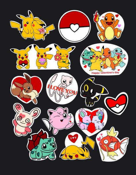 Excited to share this item from my #etsy shop: Valentine’s Pokemon Stickers! #valentinesday #pokemon #printondemand #stickers Pokemon Stickers Printable Free, Valentines Pokemon, Cute Pokemon Stickers Printable, Cute Pokemon Stickers, Cute Stickers Pokemon, Pokemon Sticker Sheet, Pokemon Stickers, Business Pages, May 31