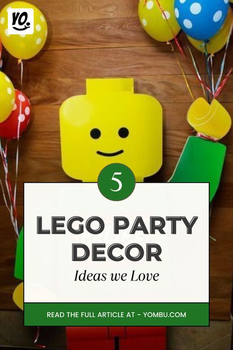 Transform your space into a Lego wonderland with these creative decoration ideas! From custom Lego font messages to brick banners and balloon sculptures, make your Lego-themed party unforgettable. #LegoPartyDecorations #BirthdayIdeas #LegoTheme #PartyPlanning #birthday #inspiration #kidsparty #yombu Lego Themed Birthday Party Games, Lego Birthday Backdrop Ideas, Lego Theme Party Ideas, Lego Birthday Decorations, Birthday Banners Ideas, Lego Balloon Garland, Lego Party Balloons, Diy Lego Decorations, Lego Party Decorations Diy