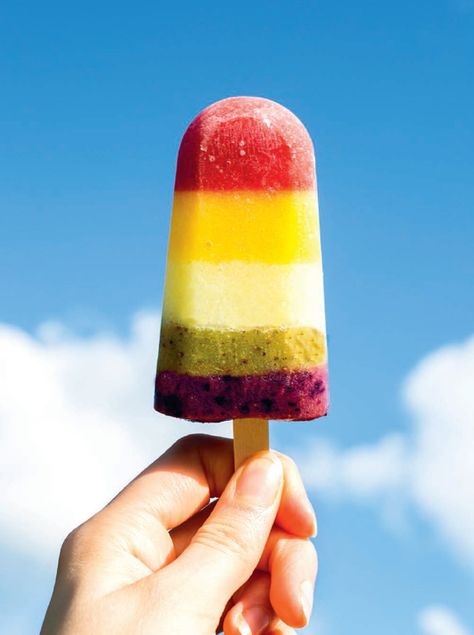 Rainbow Coconut Water Ice Lollies Water Popsicles, Coconut Water Popsicles, Rainbow Popsicles, Ice Popsicle, Ice Lollies, Allergen Free Recipes, Fruit Popsicles, Ice Cream Pops, Coconut Ice