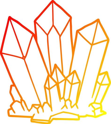 warm gradient line drawing cartoon crystals Line Drawing, Cartoon Drawings, Vector Free, Clip Art, Crystals, Drawings