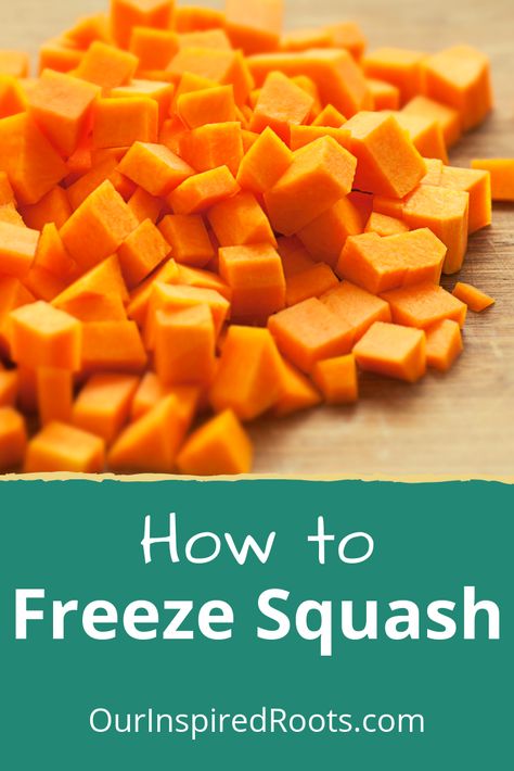 How To Store Squash For Winter, Storing Squash For The Winter, Freezing Winter Squash, Freezing Buttercup Squash, Preserve Butternut Squash, How To Freeze Acorn Squash, Can You Freeze Butternut Squash, How To Freeze Butternut Squash Cubes, Freezing Butternut Squash Cubes