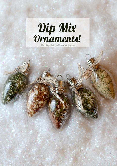 Dip mix ornaments | 25  neighbor gift ideas