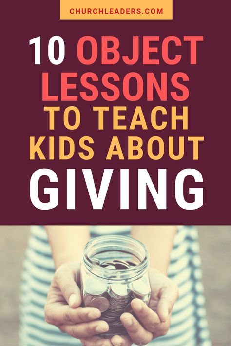 Crafts About Giving, Tithing Lesson For Kids, Bible Lessons For Kids Children Ministry, Object Lessons For Kids Church, Generosity Activities, Tithing Lesson, Object Lessons For Kids, Christian Object Lesson, Kids Ministry Lessons