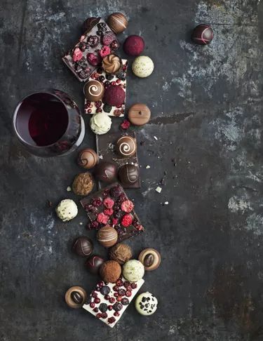 Wine And Chocolate Pairing, Kitchari Recipe, Wine And Chocolate, Dark Chocolate Nutrition, Eating Chocolate, Chocolate Wine, Chocolate Pairings, Precision Nutrition, Healthiest Foods