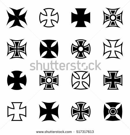 Germany Tattoo Ideas, Iron Cross Tattoo, German Symbols, Brass Knuckle Tattoo, Cross Photos, German Cross, Germany Tattoo, German Tattoo, Celtic Tattoo Symbols