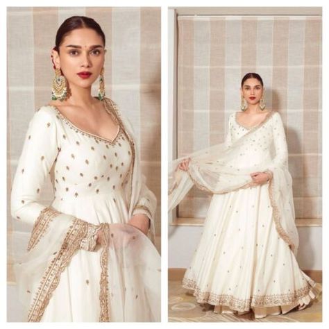 Formal Anarkali Suits, Cream Anarkali Dress, Off White Anarkali Suits Party Wear, Heavy Suit Designs Indian Style, Heavy Salwar Suits Party Wear, Off White Kurti Designs Party Wear, White Anarkali Suits Party Wear, Jacket Salwar Suit, Party Wear Indian Dresses Salwar Kameez