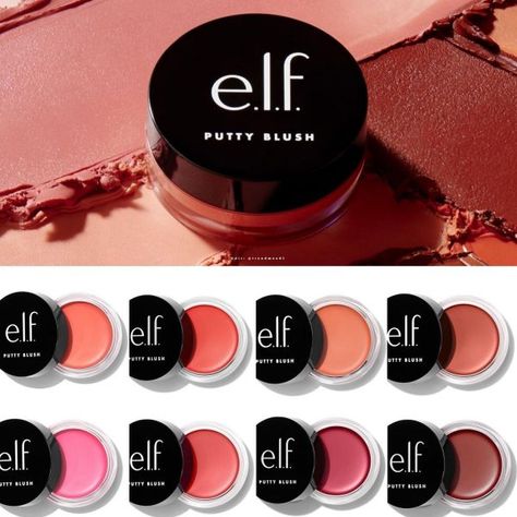 Elf Putty Blush, Putty Blush, Soap Brows, Elf Blush, Makeup Shopping List, Putty Primer, Miss Claire, Cream Blush Stick, E.l.f. Cosmetics