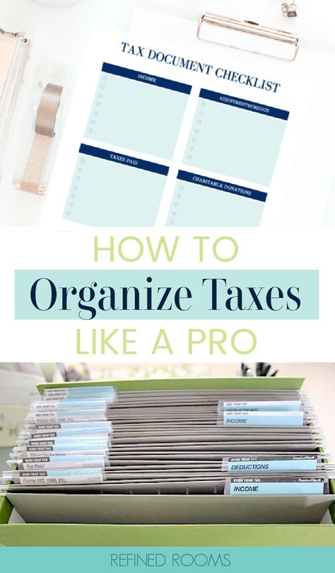 Organize Money, Document Checklist, Tax Prep Checklist, Tax Checklist, Tax Organization, Prep Checklist, Diy Office Organization, Office Organization Business, Office Organizing