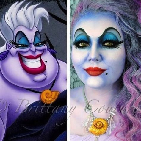 15 Incredible Halloween Makeup Transformations - My Modern Met Ursula Costume Makeup, Ursula Makeup, Little Mermaid Makeup, Costume Makeup Tutorial, Carnaval Make-up, Make Up Diy, Ursula Costume, Villains Party, Halloweenský Makeup