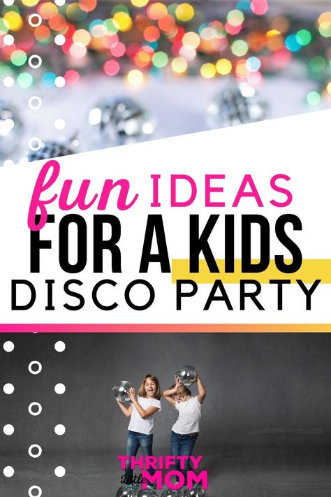 Dance Club Birthday Party Ideas, Dance Theme Party Ideas, Disco Dance Birthday Party Ideas, Dance Party Sleepover, Disco Games Party, Birthday Party Dance Theme, Preschool Dance Party, Dancing With The Stars Birthday Party, Disco Themed Games