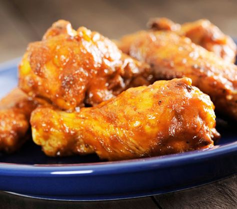 Honey-Habanero Chicken Wings Recipe | James Beard Foundation Buffalo Chicken Wings Recipe, Best Chicken Wing Recipe, Hot Wing Recipe, Parmesan Chicken Wings, Baked Buffalo Chicken, Buffalo Chicken Wings, Fried Chicken Wings, Wings Recipe, Country Cooking