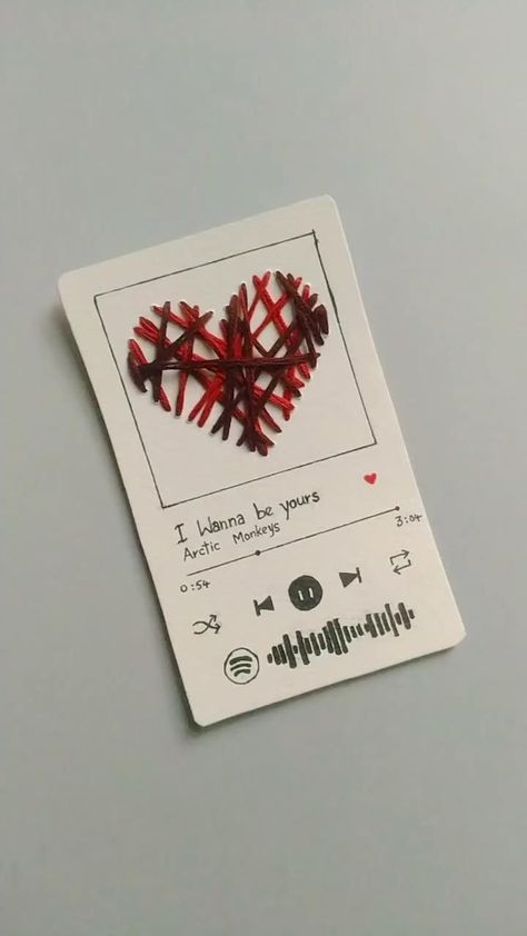 Diy Spotify, I Wanna Be Yours, Aesthetic Homecoming, Wanna Be Yours, Football Homecoming, Paper Flower Art, Kartu Valentine, Diy Birthday Gifts For Friends, Diy Gift Set