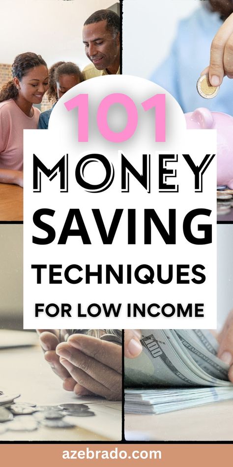 Make every dollar count with our comprehensive guide to 101 money saving techniques specifically designed for low income households. Learn how to cut expenses and boost savings. Click the image to know more. Follow us for more tips. Hashtags: #LowIncomeBudgeting #MoneyManagementTips #StretchingYourBudget Single Mom Finances, Grocery Savings Tips, Cut Expenses, Saving Techniques, Money Saving Techniques, Money Strategy, Money Frugal, Saving Money Budget, Money Saving Strategies