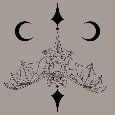 Bat Sternum Tattoo Women, Upside Down Bat Drawing, Spooky Sternum Tattoo, Chest Tattoo Bat, Bat Underboob Tattoo, Bat Drawing Tattoo, Bat Tattoo Stencil, Upside Down Bat Tattoo, Hanging Bat Tattoo